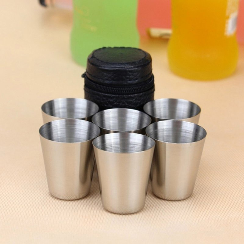 Espresso Shot Glass - 4/6Pcs 스테인레스 스틸 컵 미니 샷