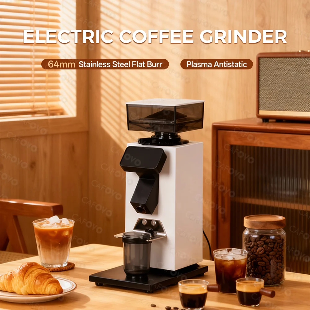 CAFOVO G964F 타임 기반 도징 그라인더 64m - Coffee Grinder Burr Flat 리뷰 및 가격