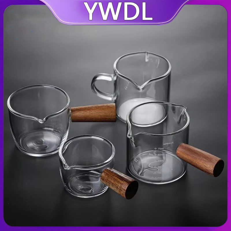 50-250ml 나무 손잡이 유리 에스프레소 측정 컵  - Espresso Shot Glass 리뷰 및 가격